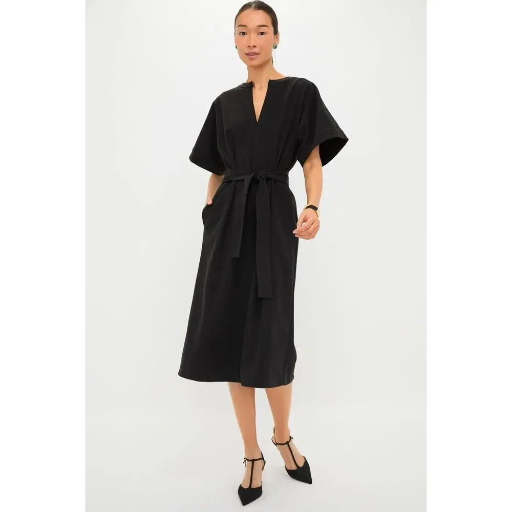 TUCKERNUCK Black Double Face Flannel Gianna Dress Size XS NWT Retail $148